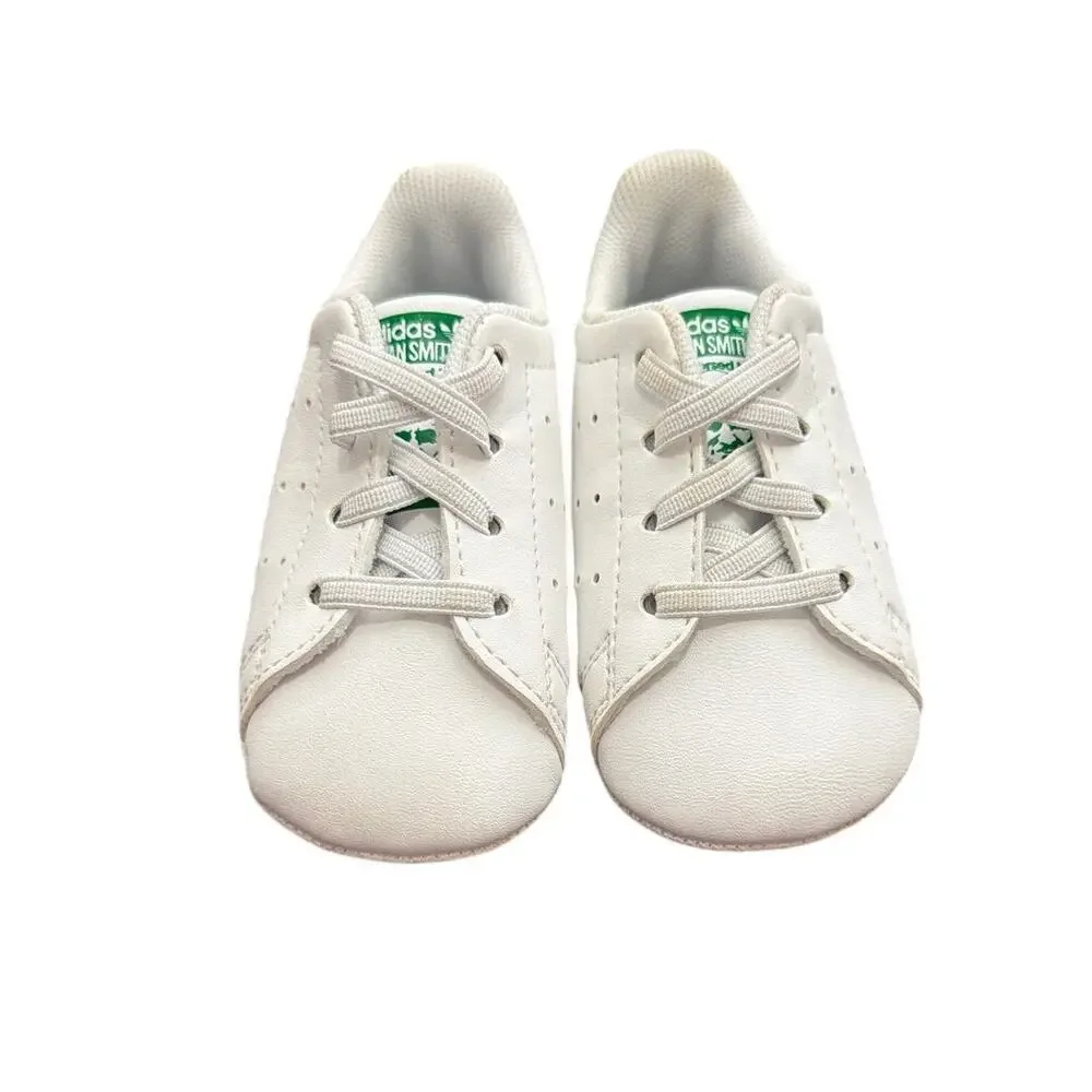 Adidas  FY7890 Stan Smith Crib Shoes White Infant Size 2